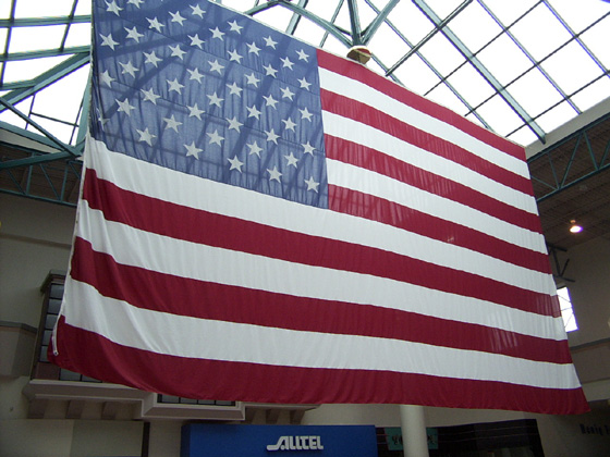 Stars and stripes forever, if not malls